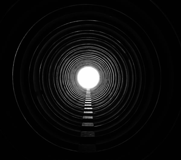 Vertex | Sessions. Light tunnel decorative image 